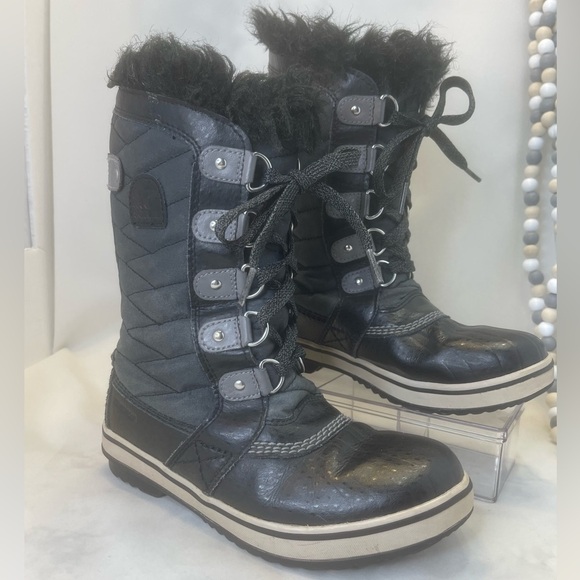 SOREL Youth waterproof Tofino II Boot Black Quarry size 3 - Picture 1 of 11